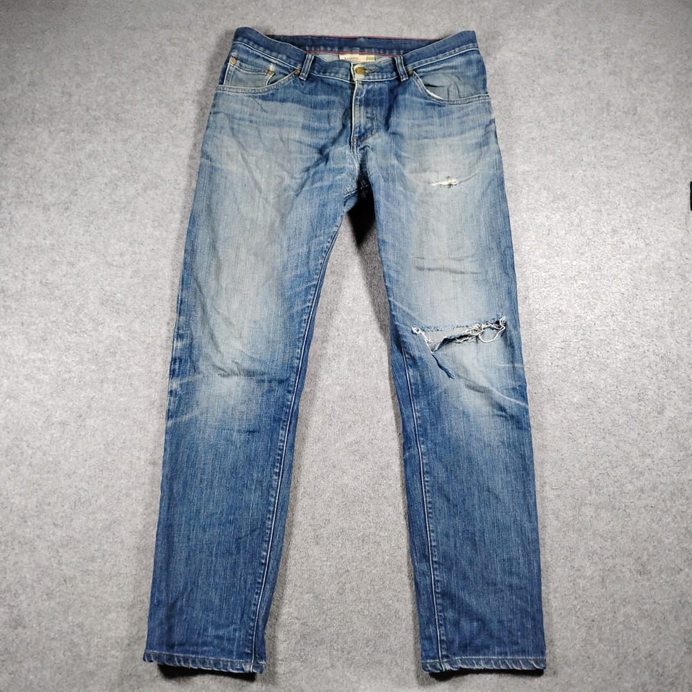 Raleigh Denim Men's Blue Martin Slim Taper Handcrafted Jeans Size 34